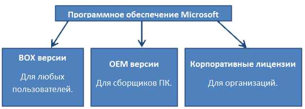 pokupaemsoft.ru, виды лицензирования Microsoft